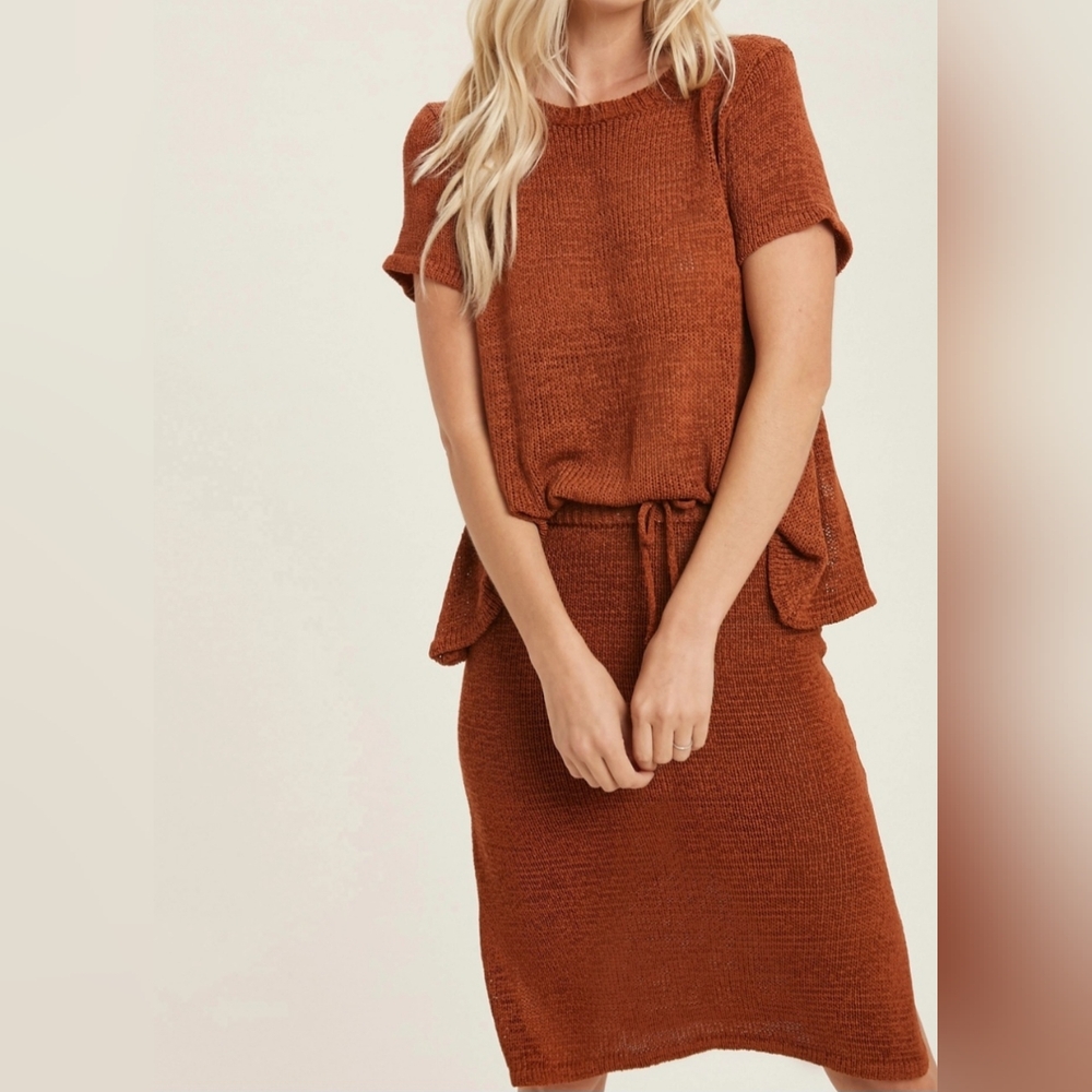 #67484 🛑S,M,L Fabulous Light Weight Knit Lounge 2pc Set